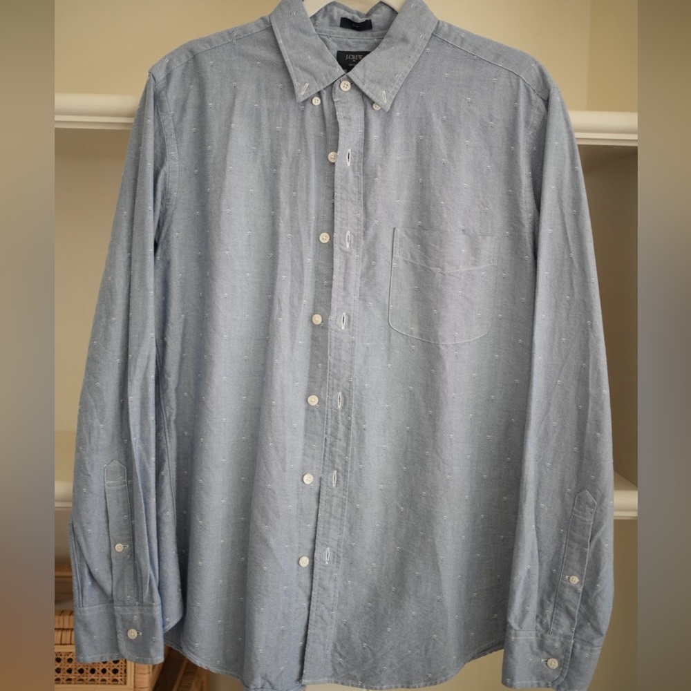 Men's J. Crew Light Blue Oxford Button-Down Shirt